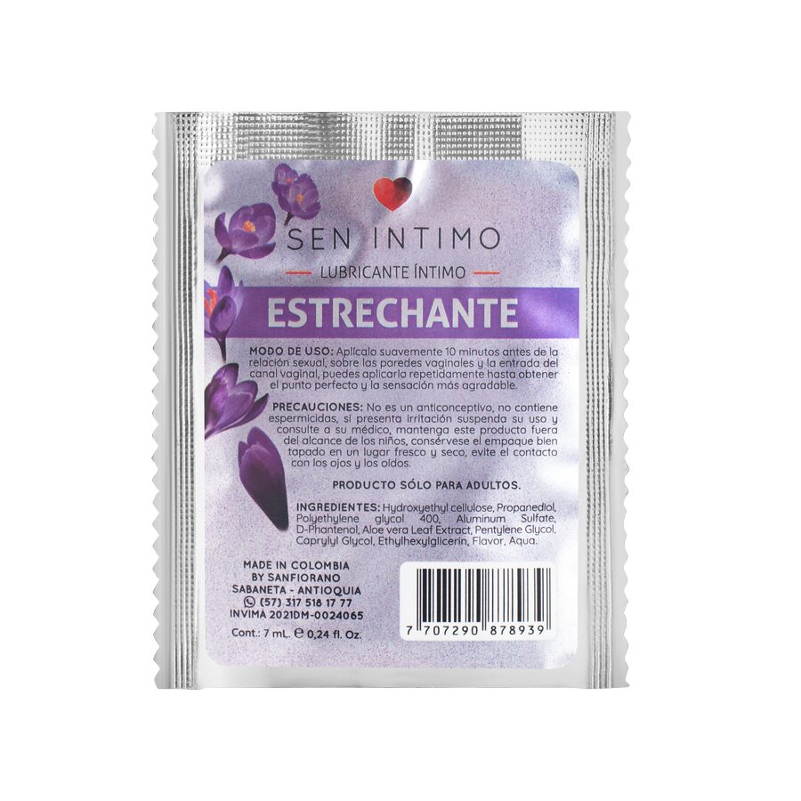 Lubricante estrechante Sachet 7 ml