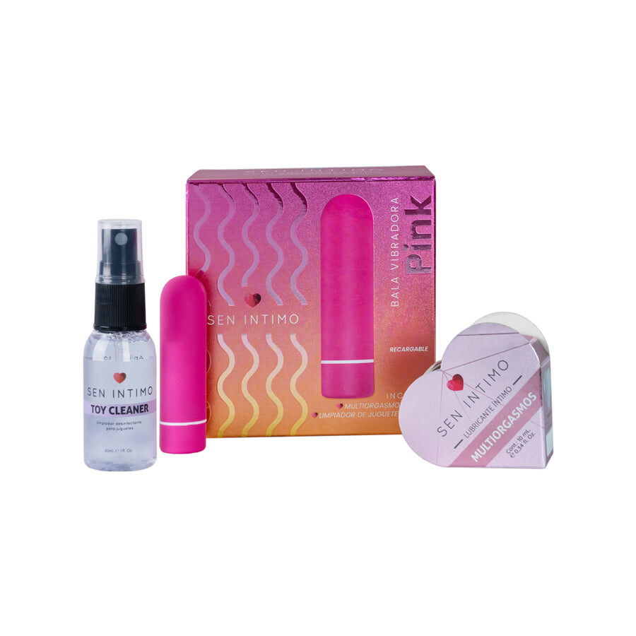Kit Bala Vibradora Pink Sen Intimo- con 9 modos de vibración para adaptarse a tus deseos.
