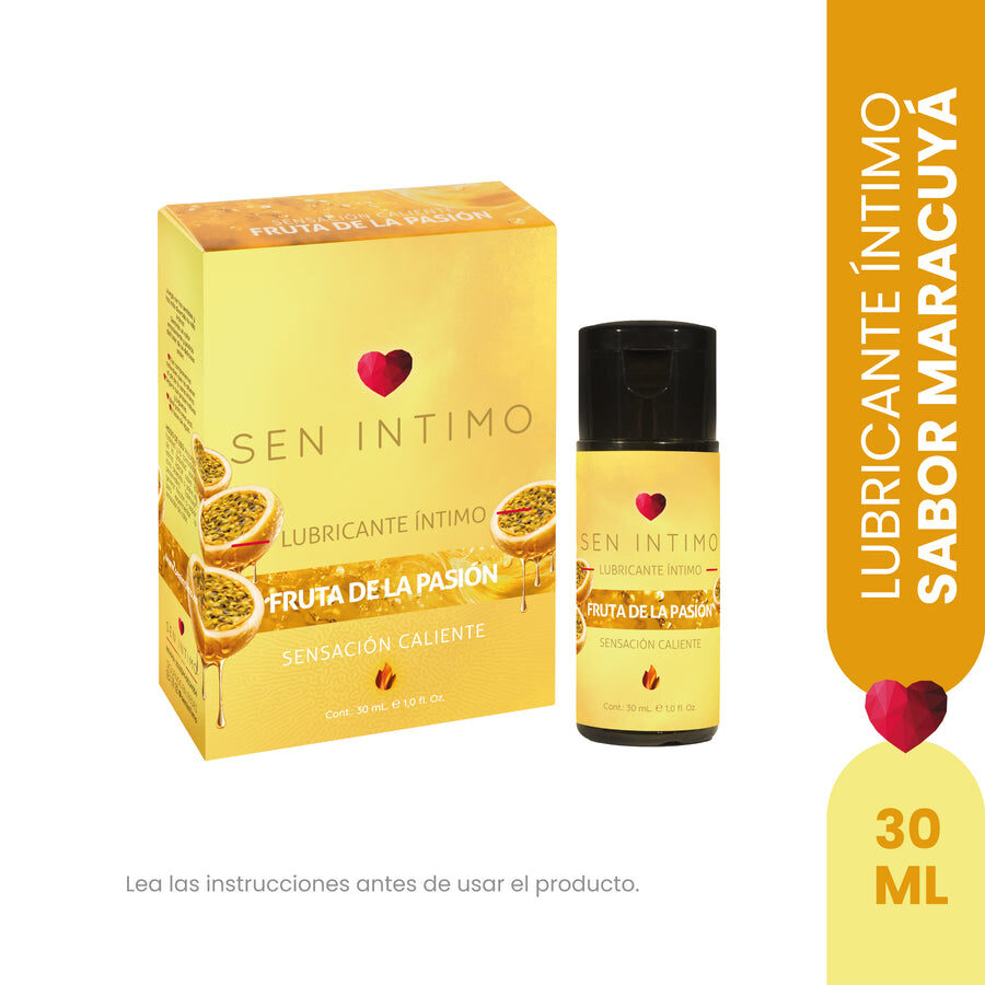 Lubricante Íntimo Caliente con Sabor a Maracuyá 30 ml